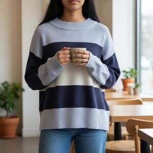 Lucky Brand NWT Striped Knit Sweater Women’s Size S